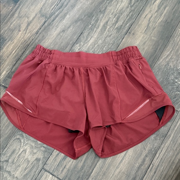 Lululemon Women's Brick Red Athletic Shorts - Picture 1 of 5